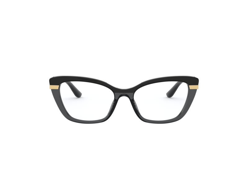 Dolce & Gabbana DG3325 3246 TOP BLACK ON TRANSPARENT BLACK Montature da vista Dolce & Gabbana 2