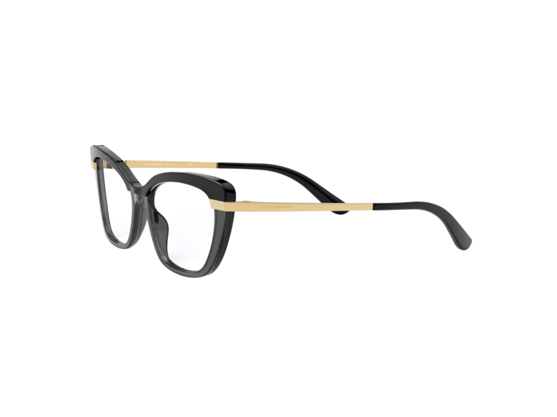 Dolce & Gabbana DG3325 3246 TOP BLACK ON TRANSPARENT BLACK Montature da vista Dolce & Gabbana 3