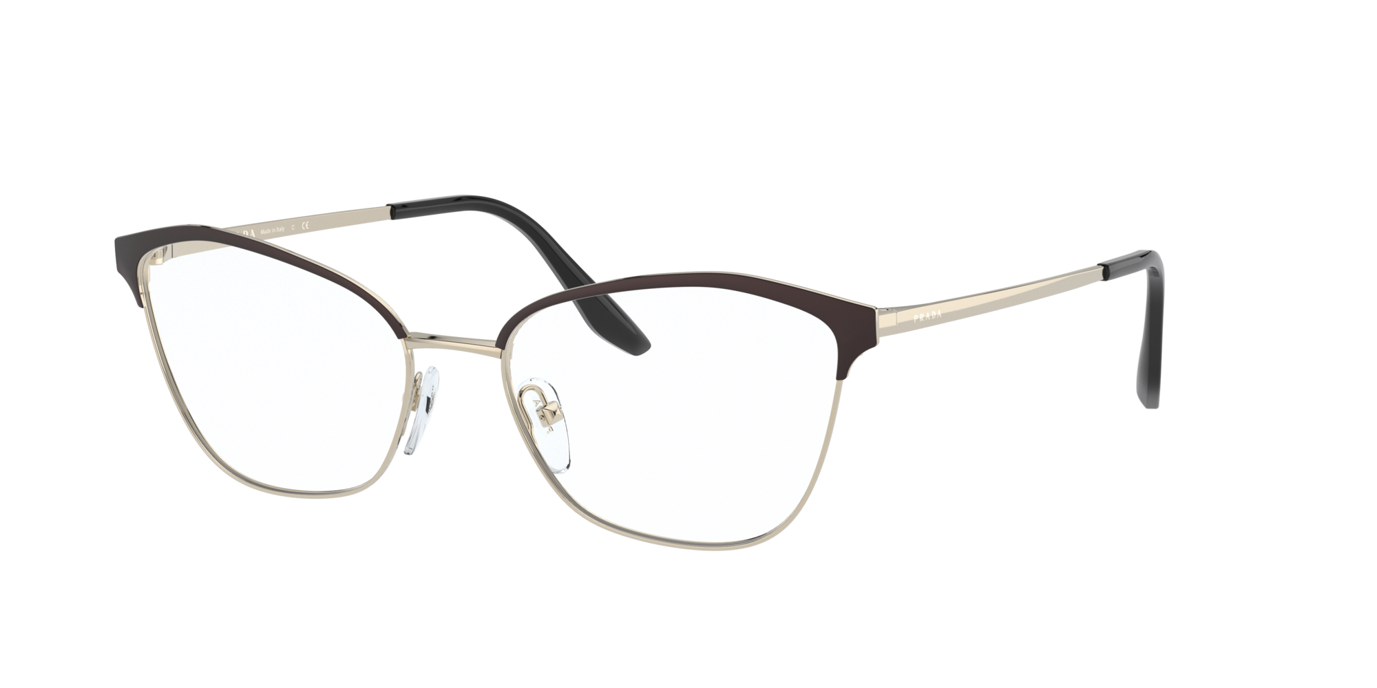 PR 62XV AAV1O1 BLACK/LIGHT GOLD Montature da vista Prada 1