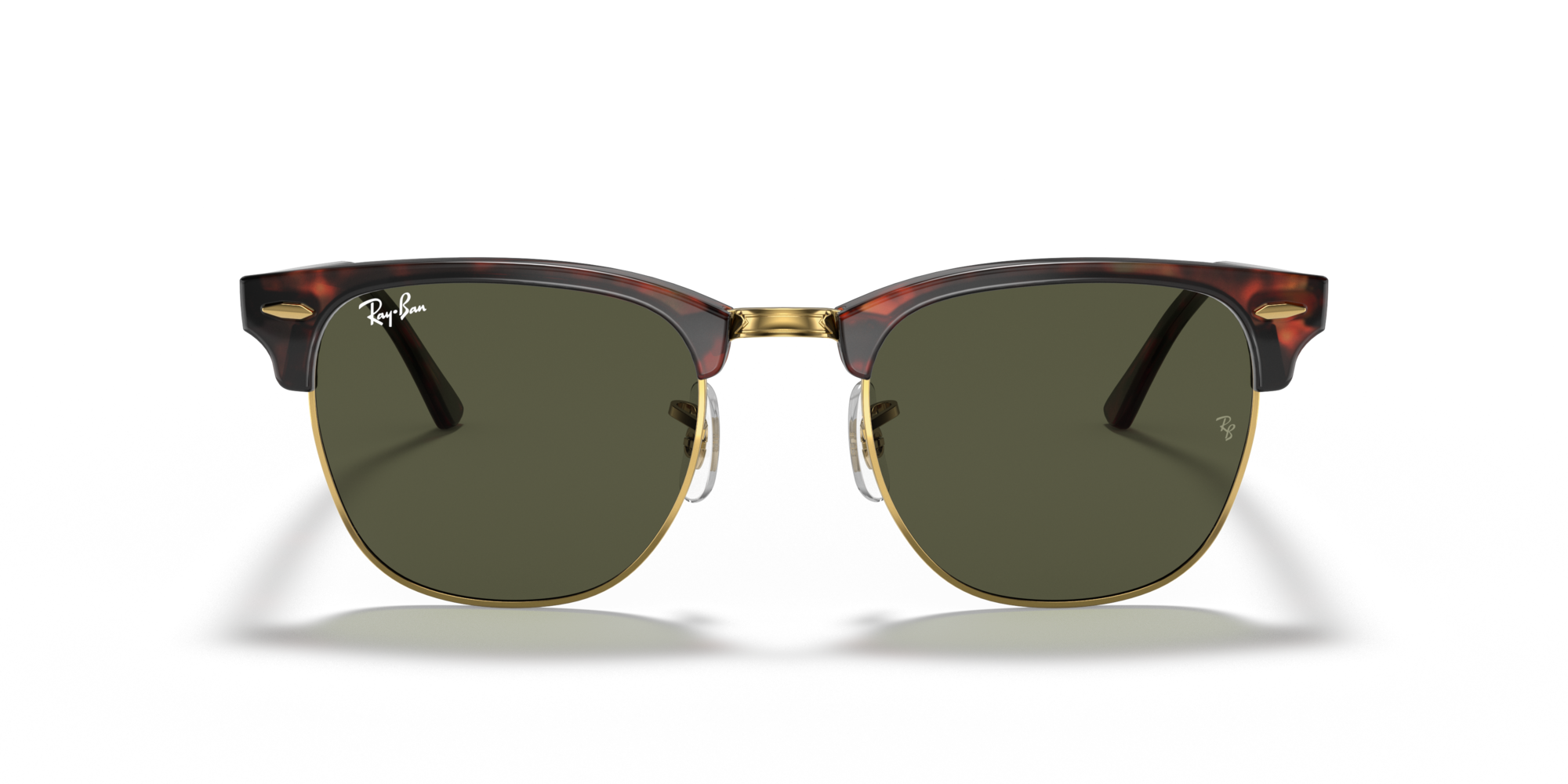 RB3016F CLUBMASTER LOW BRIDGE FIT W0366 Occhiali da sole Ray - Ban 3