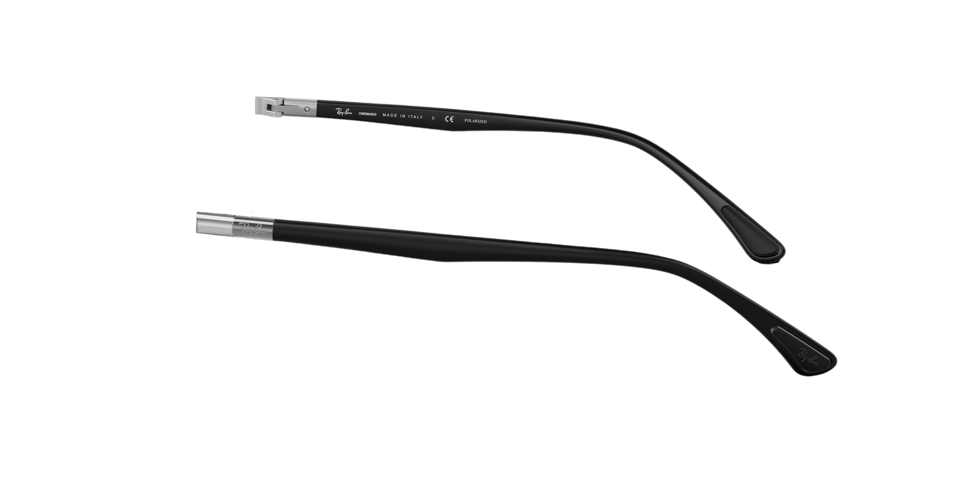 Aste di ricambio Ray-Ban RB3686 Aste di ricambio Ray - Ban Nero su argento 000040019017 2