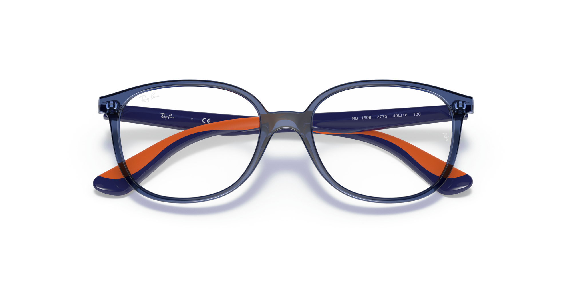 RY1598 3775 TRANSPARENT BLUE Montature da vista Ray - Ban 2