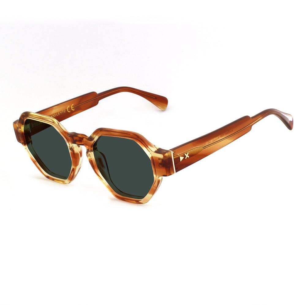 LEYTE Occhiali da sole XLAB Marrone strisciato 8056249757405 10