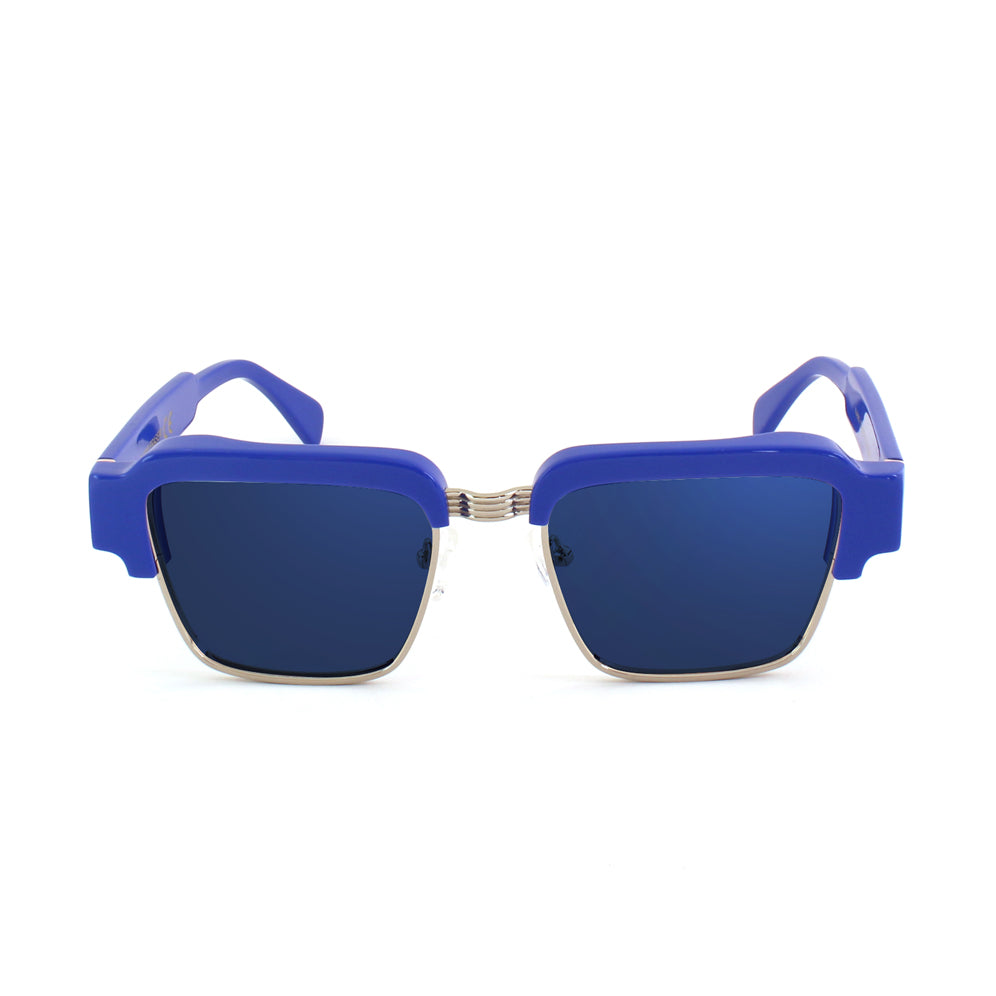 mod. FRASER blue block Blu lucido - Argento / Lenti Blue Block