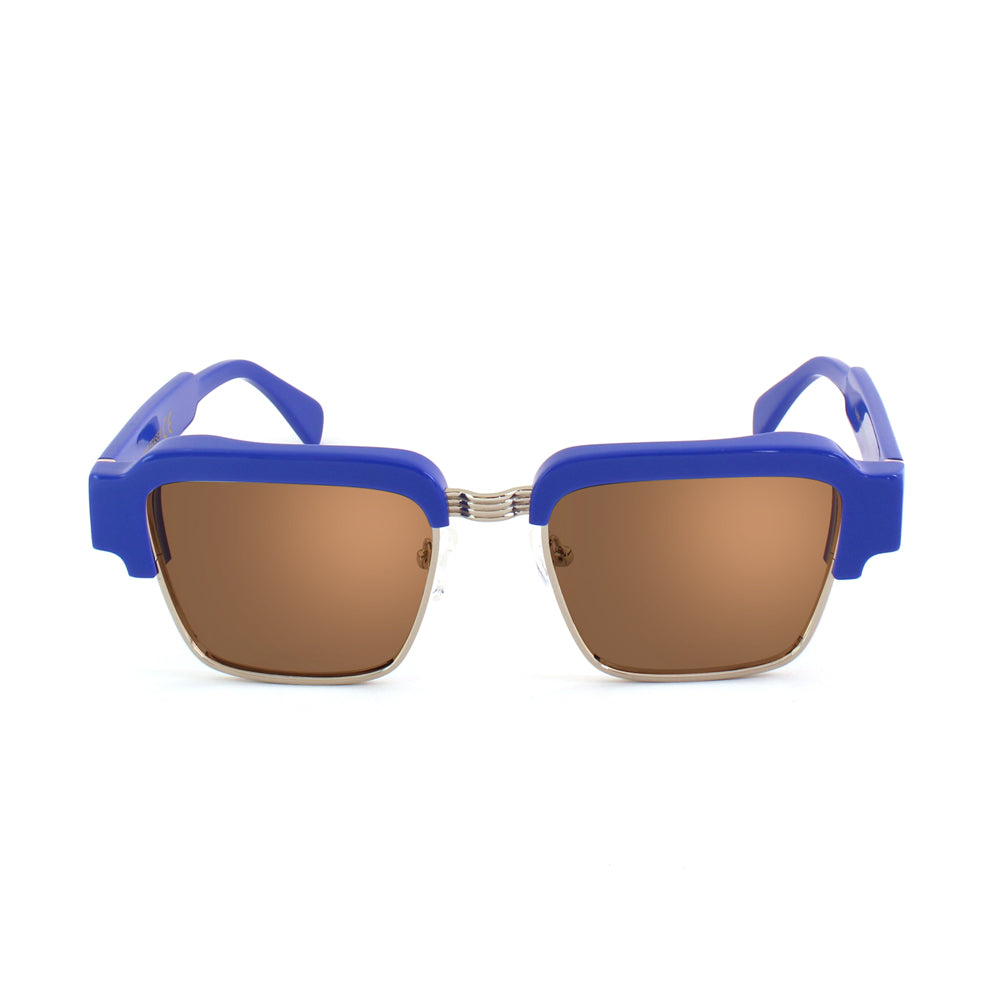 mod. FRASER blue block Blu lucido - Argento / Lenti Blue Block