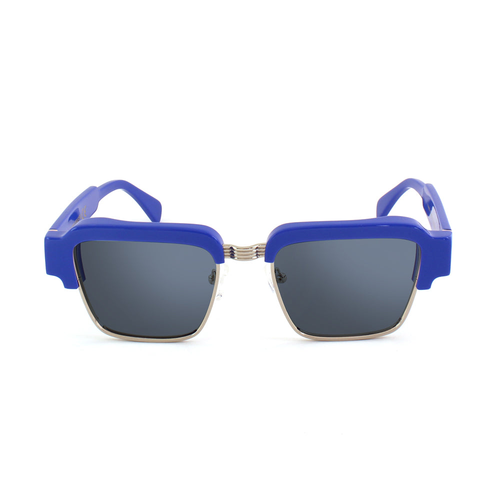 mod. FRASER blue block Blu lucido - Argento / Lenti Blue Block
