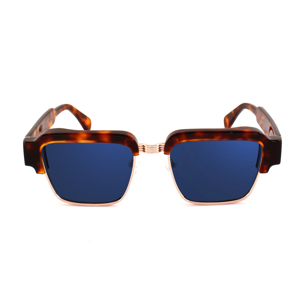 mod. FRASER blue block Blu lucido - Argento / Lenti Blue Block