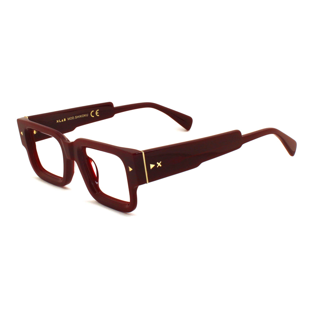 SHIKOKU Montature da vista XLAB Bordeaux 8054757821922 1