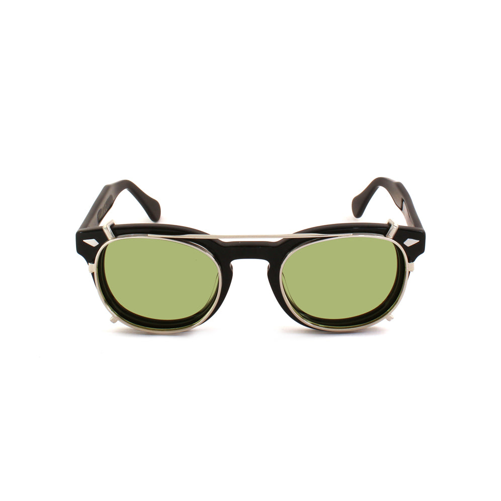 Clip-on 02 Argento/Verde polarizzato per 8004 stile moscot calibro 48mm Clip on XLAB 3