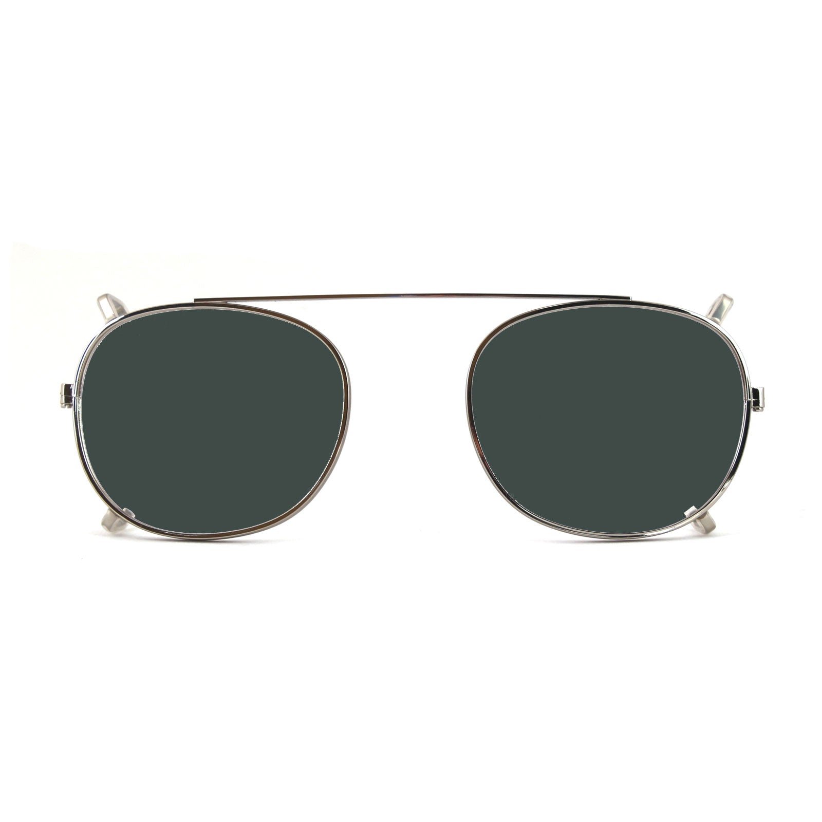 Clip-on 02 Argento/G15 polarizzato per 8004 stile moscot calibro 48mm Clip on XLAB 1