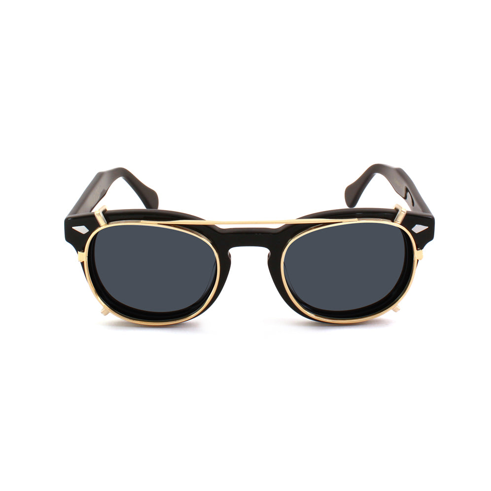 Clip-on 01 Oro/fumo polarizzato per 8004 stile moscot calibro 48mm Clip on XLAB 3