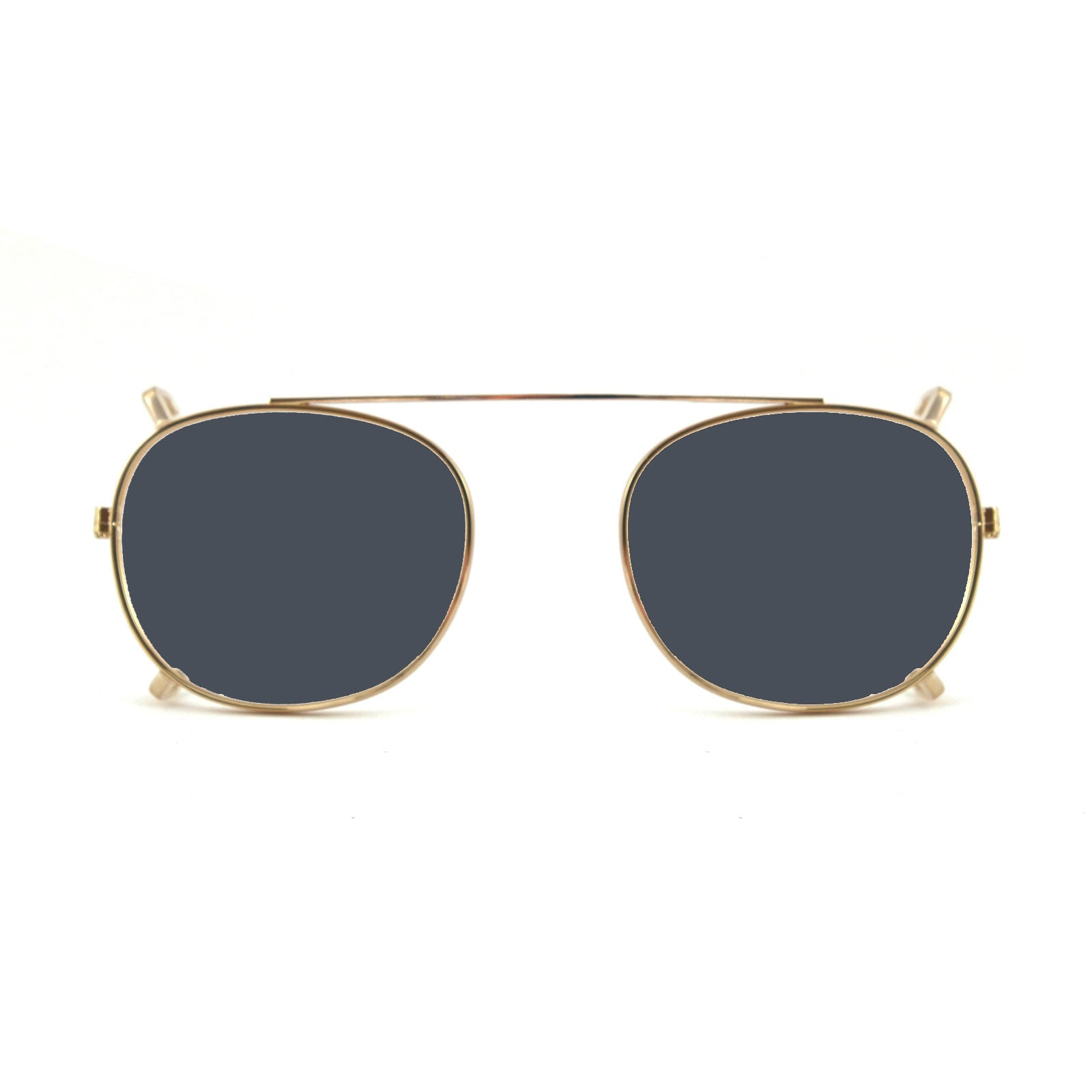 Clip-on 01 Oro/fumo polarizzato per 8004 stile moscot calibro 48mm Clip on XLAB 1