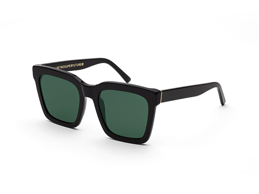 BZG Aalto Black Green Occhiali da sole Retrosuperfuture 1