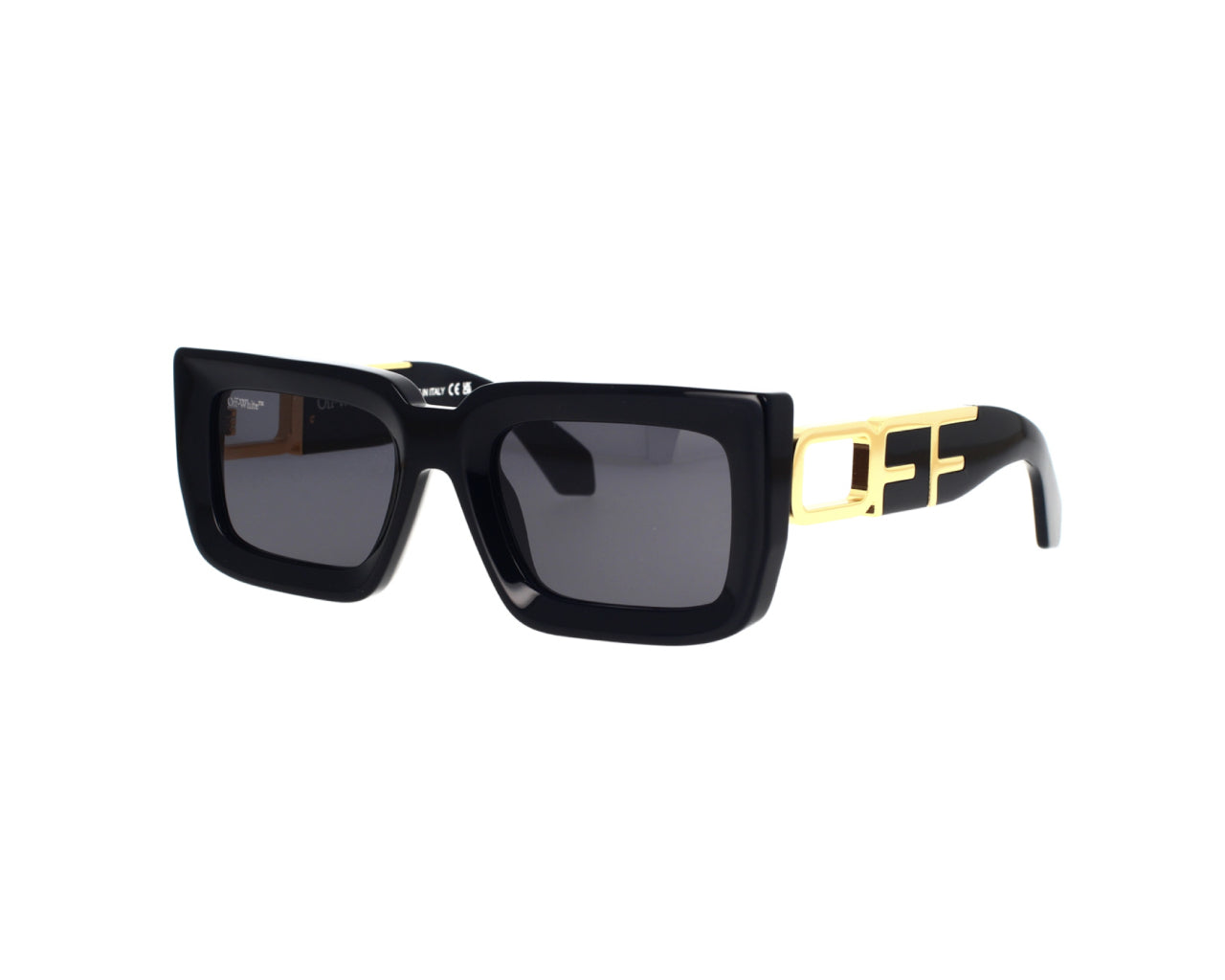 OERI073 Boston 1007 Black dark grey Occhiali da sole Off-White 1