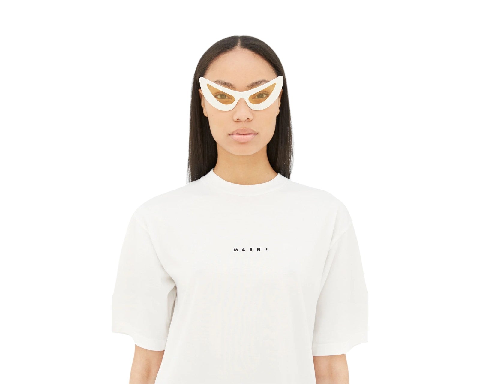 Char Dham Leather White URD Occhiali da sole Marni 4