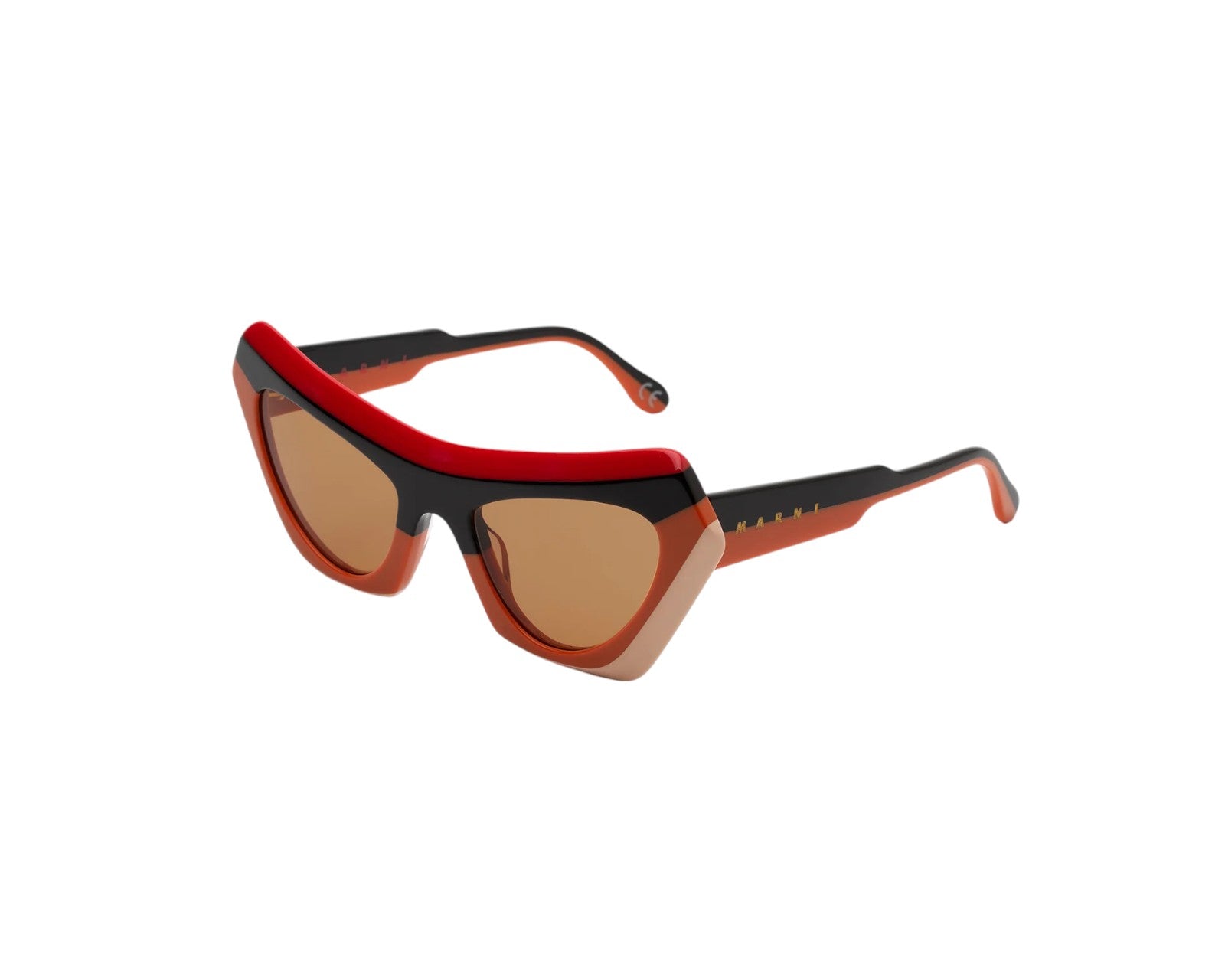 Devil s Pool Stripes Orange P1N Occhiali da sole Marni 1