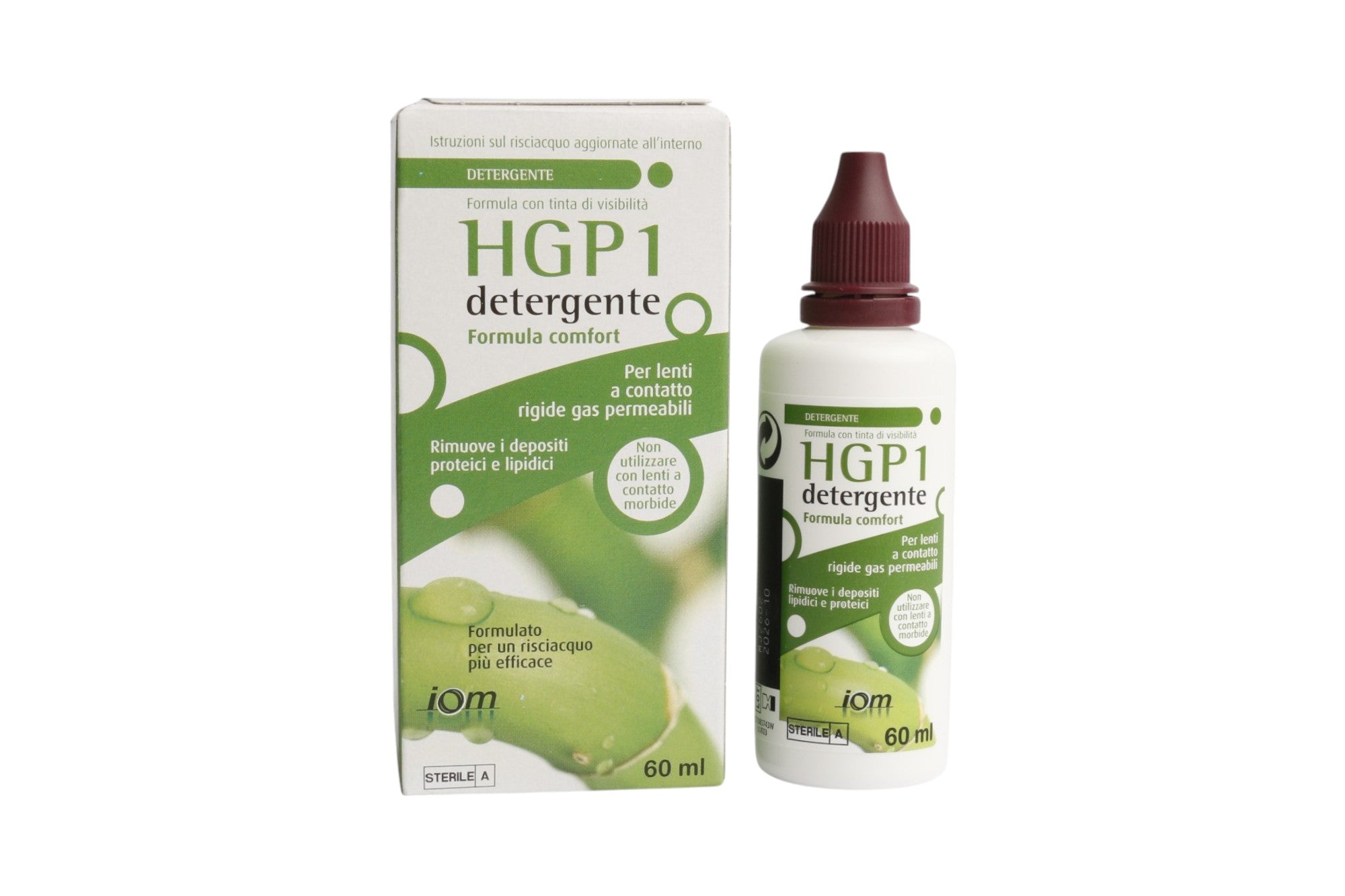 Hgp1 Detergente 60 ML per lenti a contatto rigide Liquidi Bausch and Lomb 1