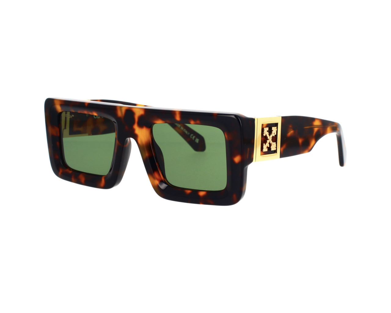 OERI049 Leonardo 6055 Havana green Occhiali da sole Off-White 1