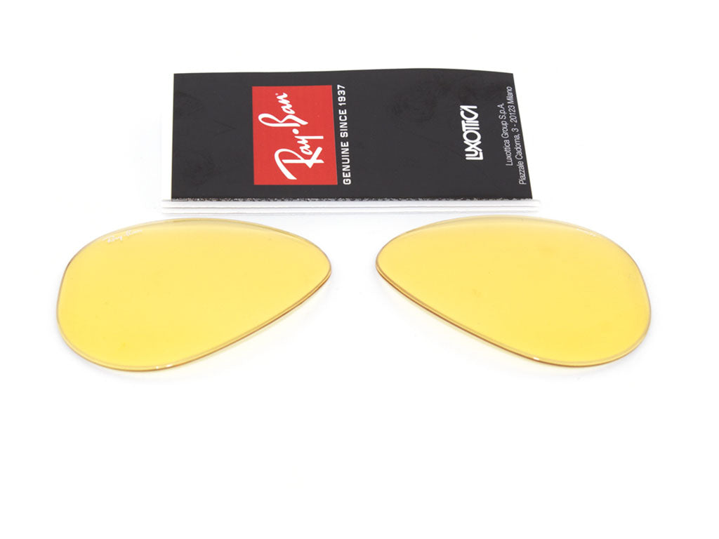 Ray - Ban Coppia di Lenti di ricambio Ray-Ban RB3025 AVIATOR Lenti di ricambio Ray - Ban Giallo fotocromatico 8056039486232 2