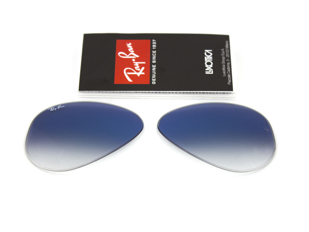 Ray - Ban Coppia di Lenti di ricambio Ray-Ban RB3025 AVIATOR Lenti di ricambio Ray - Ban Azzurro sfumato 8056039485983 14