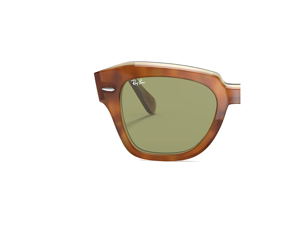 Coppia di Lenti di ricambio Ray-Ban RB2186 STATE STREET Lenti di ricambio Ray - Ban 12934E bottle green 000034470015 15