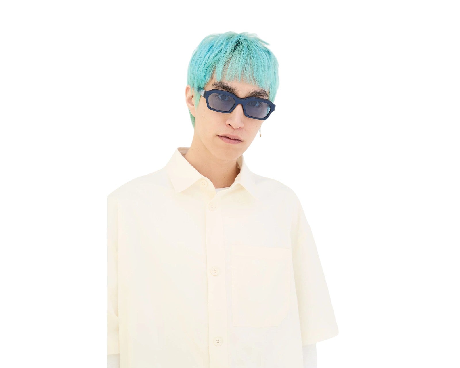 AJS Boletus Metallic Blue Occhiali da sole Retrosuperfuture 4