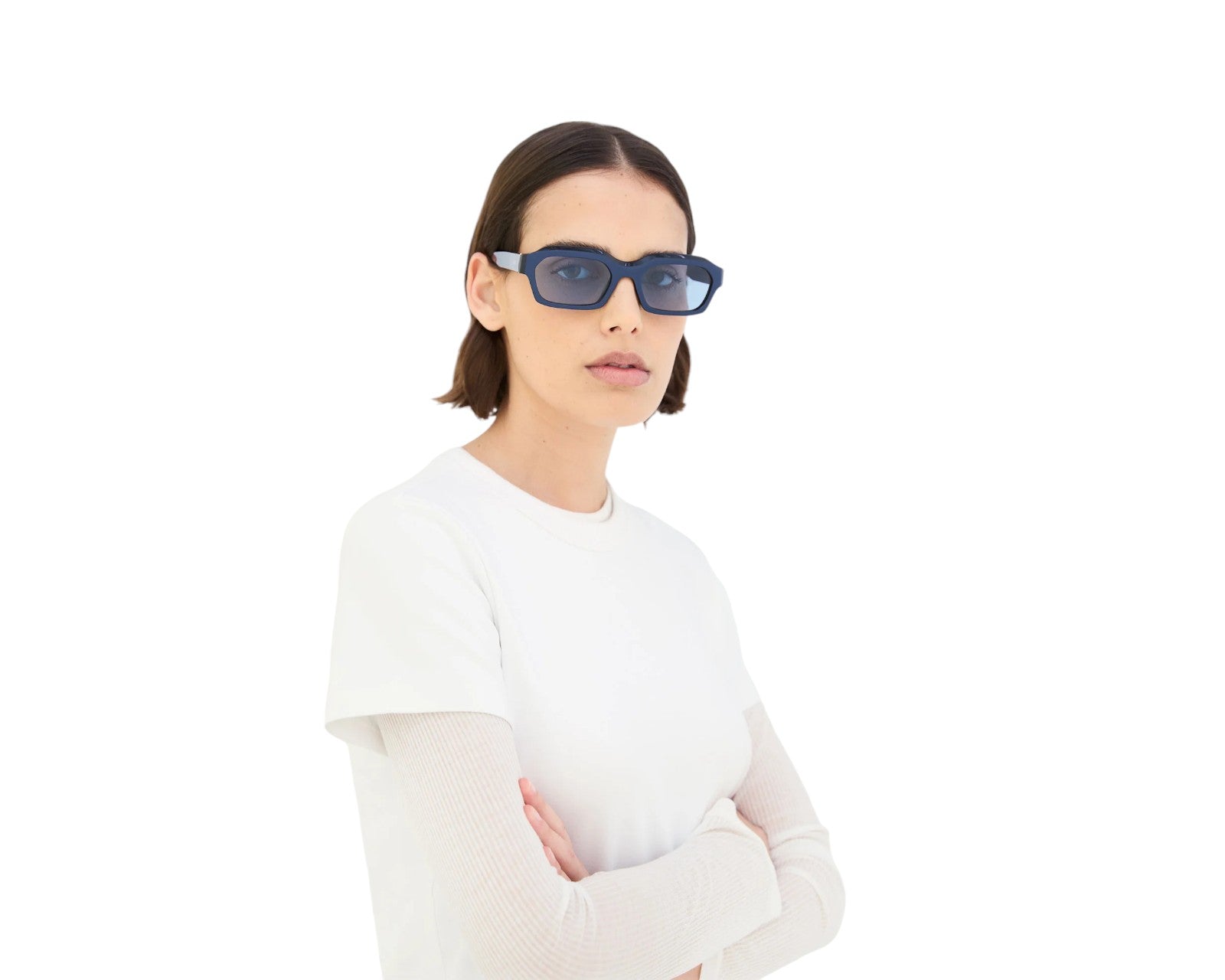 AJS Boletus Metallic Blue Occhiali da sole Retrosuperfuture 5