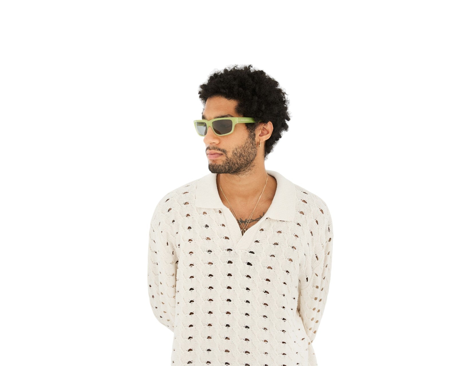 9LA Thelonius Lime Occhiali da sole Retrosuperfuture 4