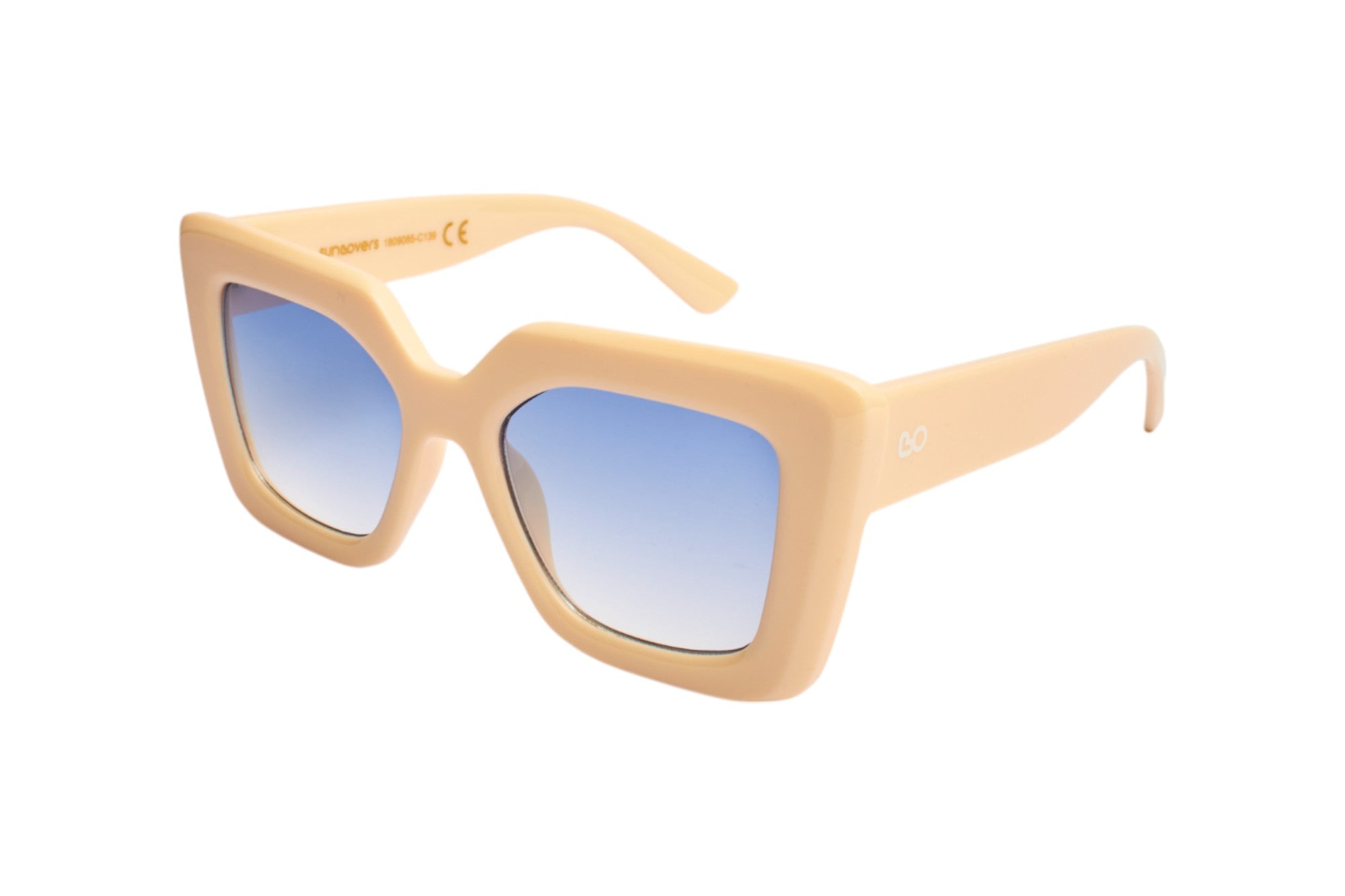 SLS089 Avorio/Azzurro sfumato Occhiali da sole SUN LOVERS 1