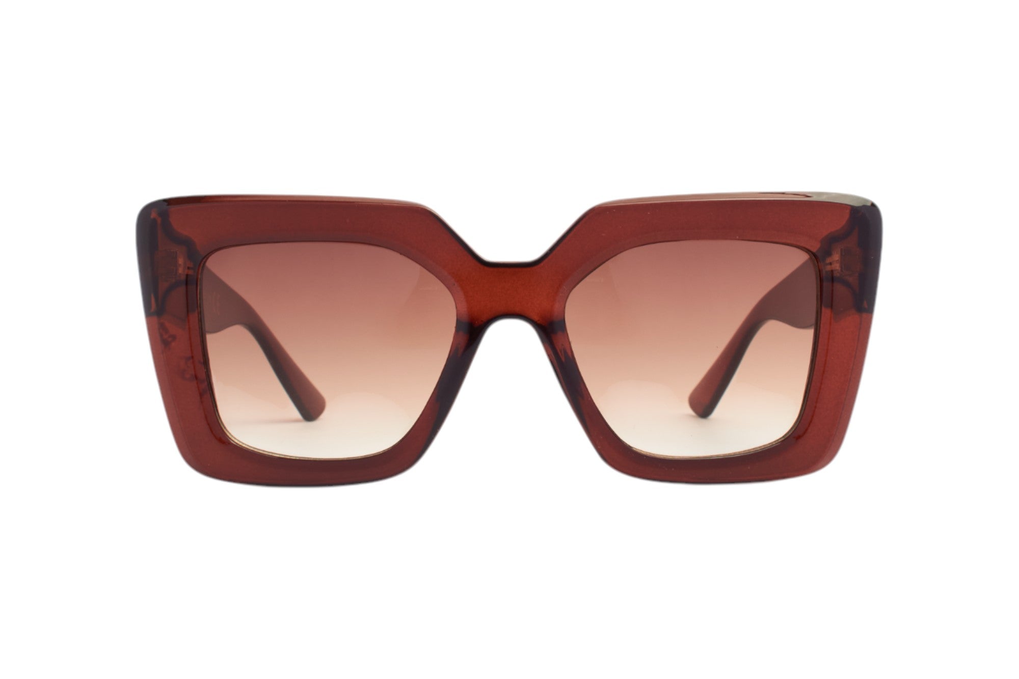 SLS089 Marrone trasparente/Marrone sfumato Occhiali da sole SUN LOVERS 2