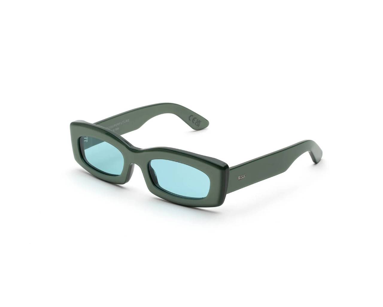 MWA Zaga Metallic Mint Occhiali da sole Retrosuperfuture 1
