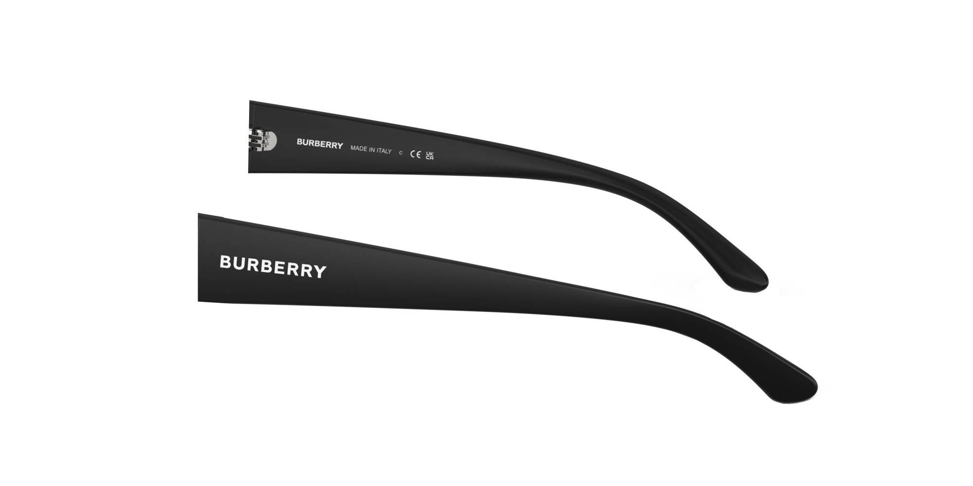 Aste di ricambio BE4291 Aste di ricambio Burberry Nero opaco 000040927015 2