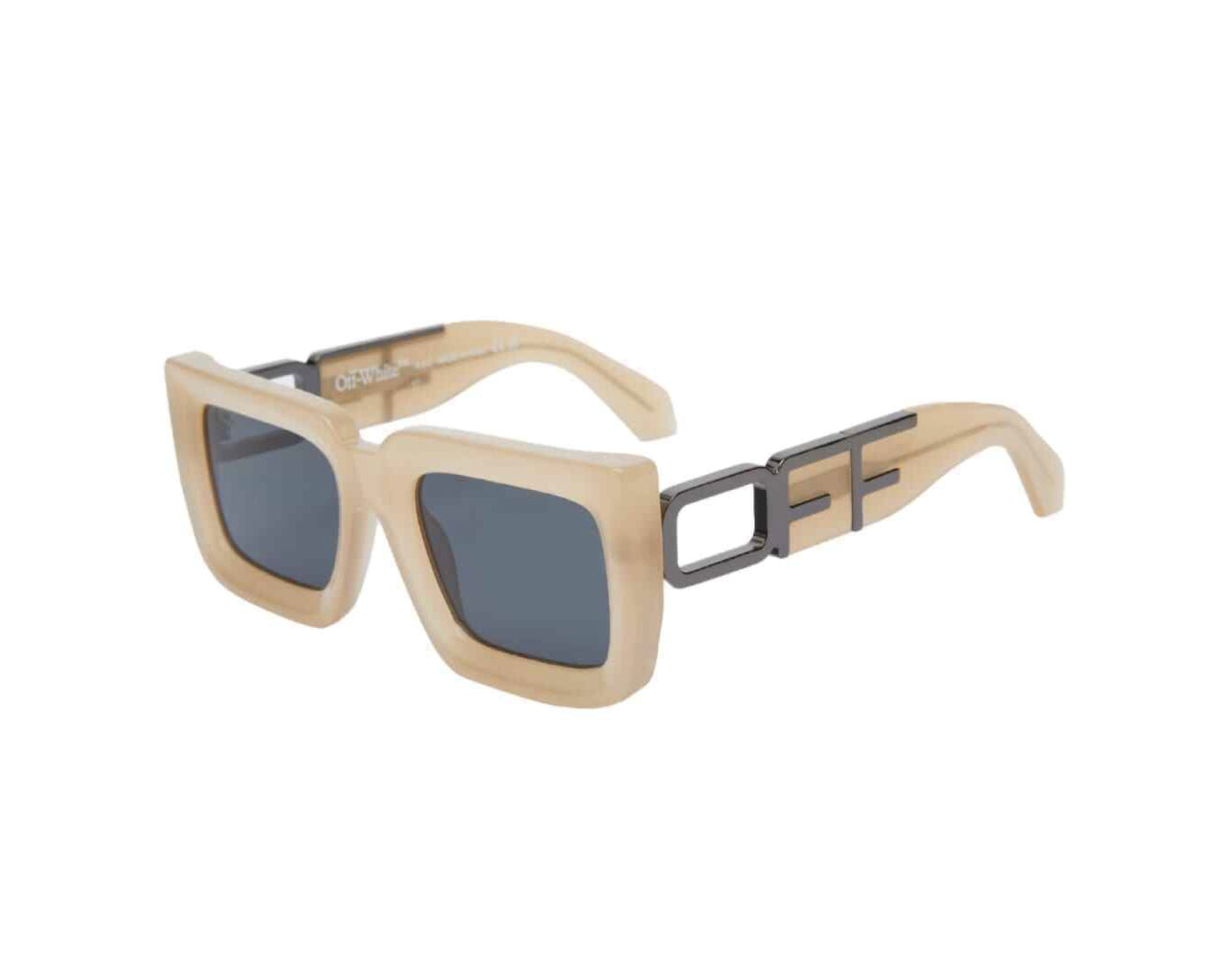OERI073 Boston 1707 Sand dark grey Occhiali da sole Off-White 1
