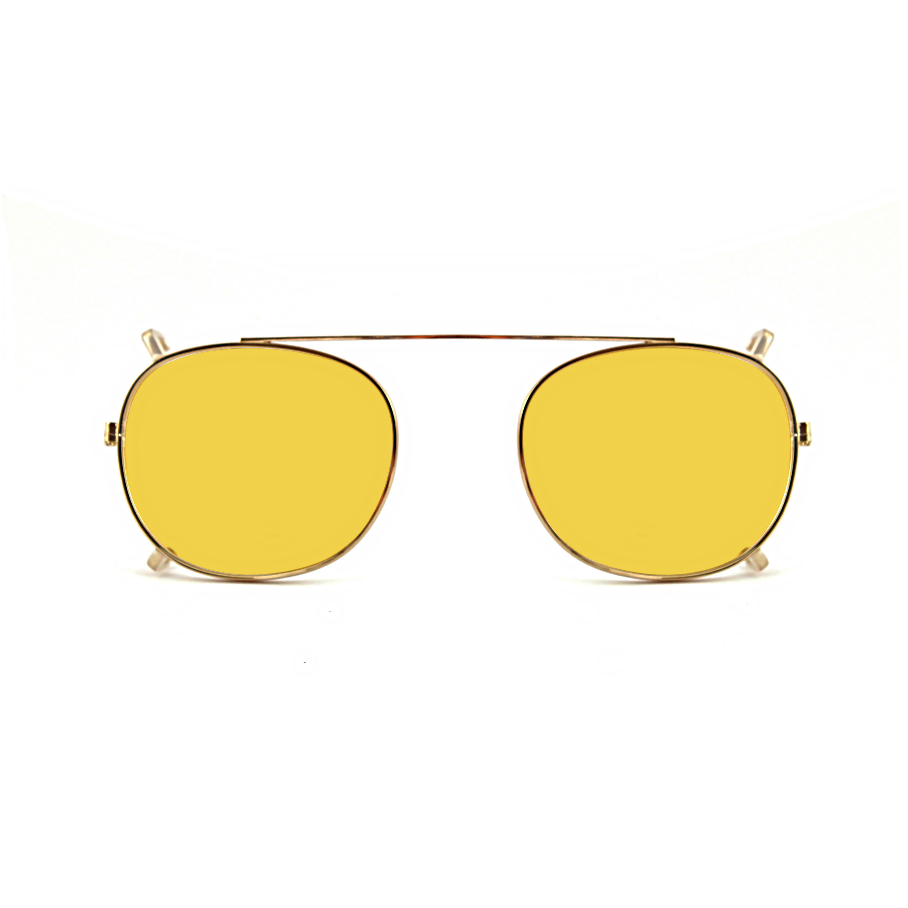 Clip-on 01 Oro/Giallo polarizzato per 8004 stile moscot calibro 48mm Clip on XLAB 1