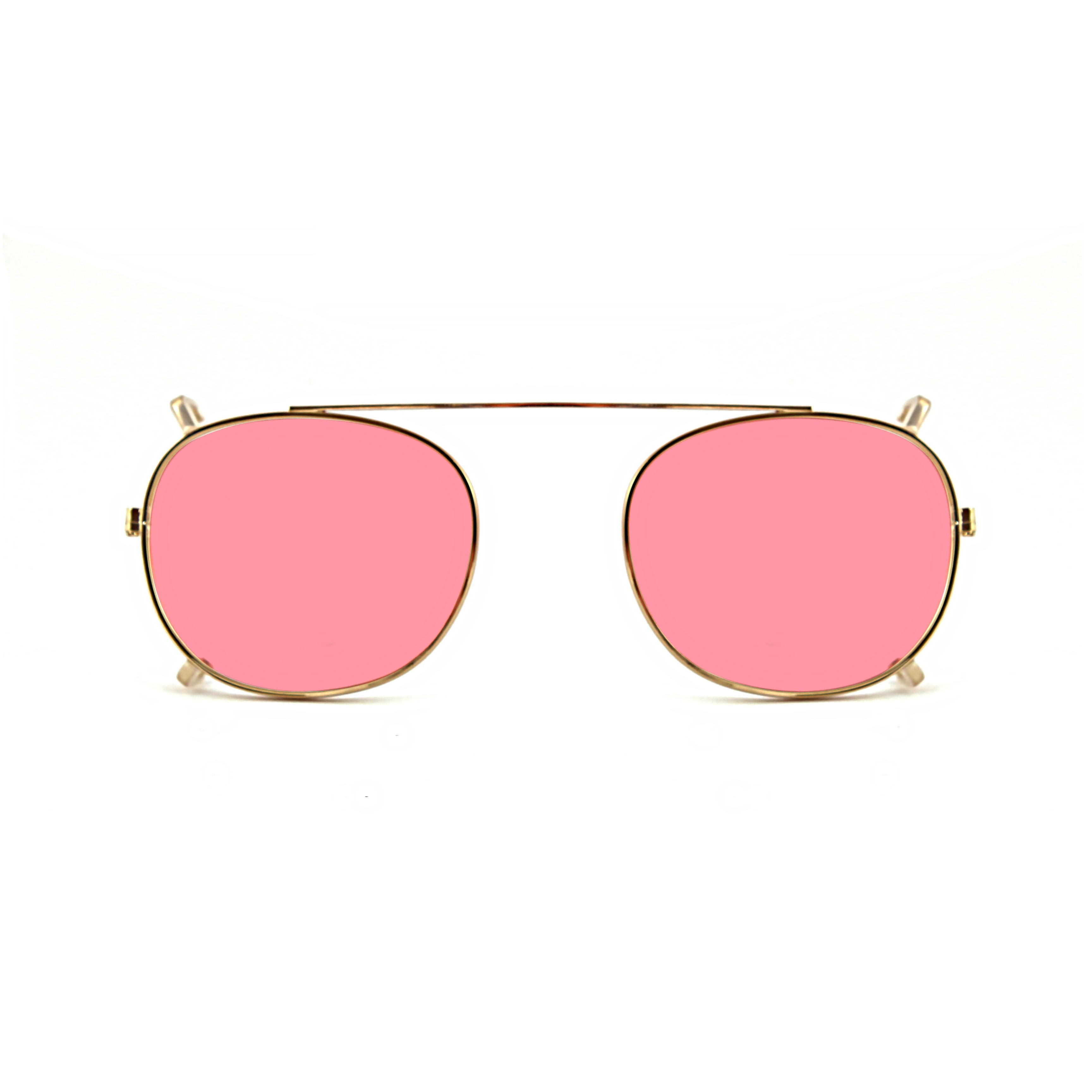 Clip-on 01 Oro/Rosa polarizzato per 8004 stile moscot calibro 48mm Clip on XLAB 1