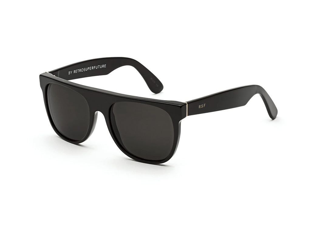 FZQ Flat Top Black Occhiali da sole Retrosuperfuture 1