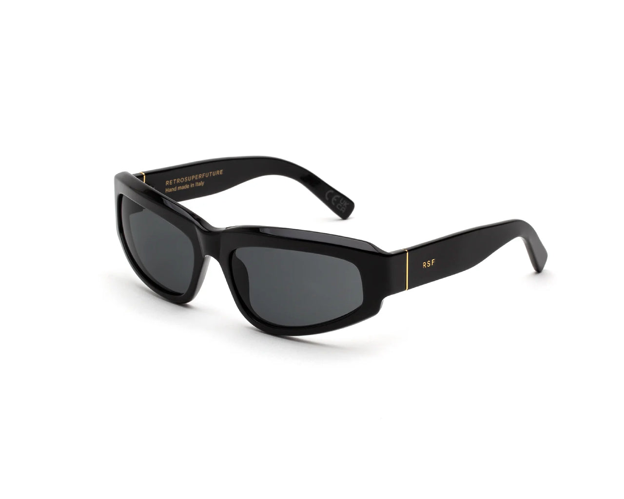 5AB Motore Black Occhiali da sole Retrosuperfuture 1