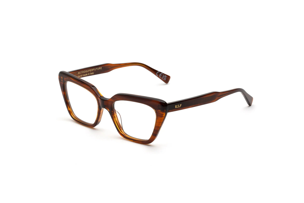 Occhiali Da Sole RETROSUPERFUTURE PFK N.19, Montatura Havana 52mm, Nuovi In Scatola