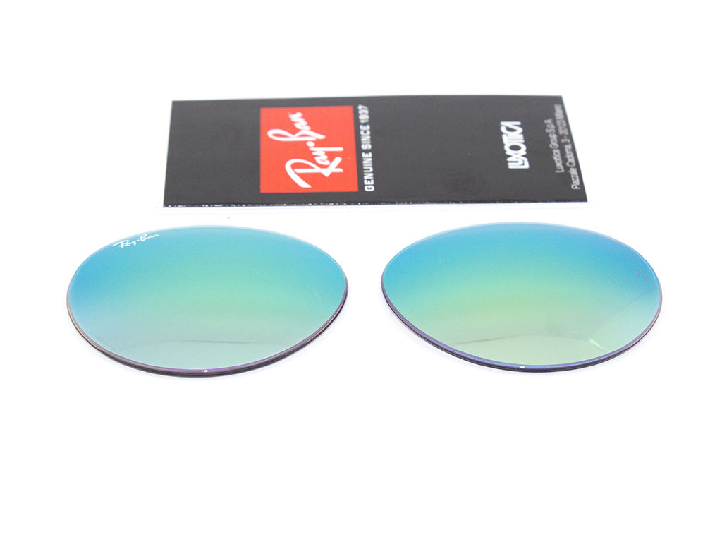 Coppia di Lenti di ricambio Ray-Ban RB3447 ROUND METAL Lenti di ricambio Ray - Ban Verde sfumato a specchio 8056039486409 20