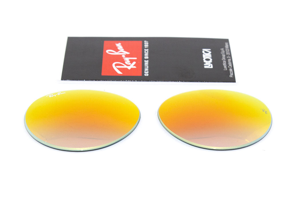 Coppia di Lenti di ricambio Ray-Ban RB3447 ROUND METAL Lenti di ricambio Ray - Ban Rosso sfumato a specchio 8056039486423 8