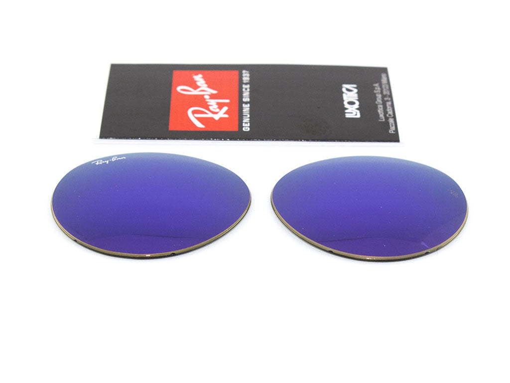 Coppia di Lenti di ricambio Ray-Ban RB3447 ROUND METAL Lenti di ricambio Ray - Ban Viola a specchio 8056039486447 4