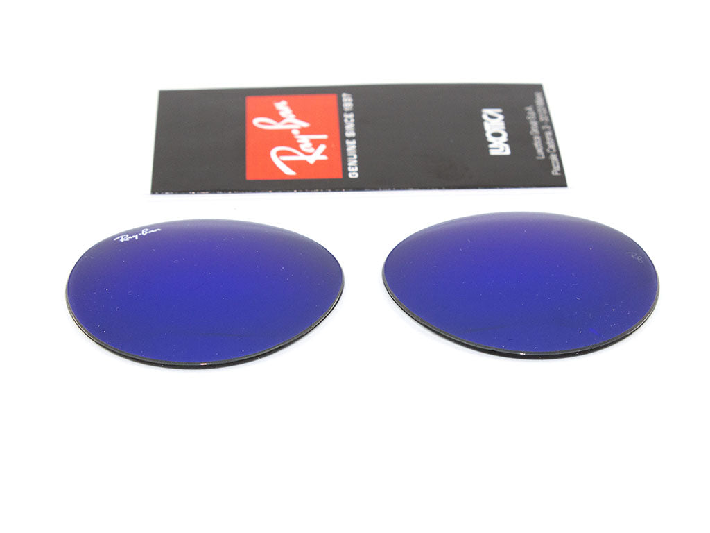 Coppia di Lenti di ricambio Ray-Ban RB3447 ROUND METAL Lenti di ricambio Ray - Ban Blu specchiato 8056039486478 7