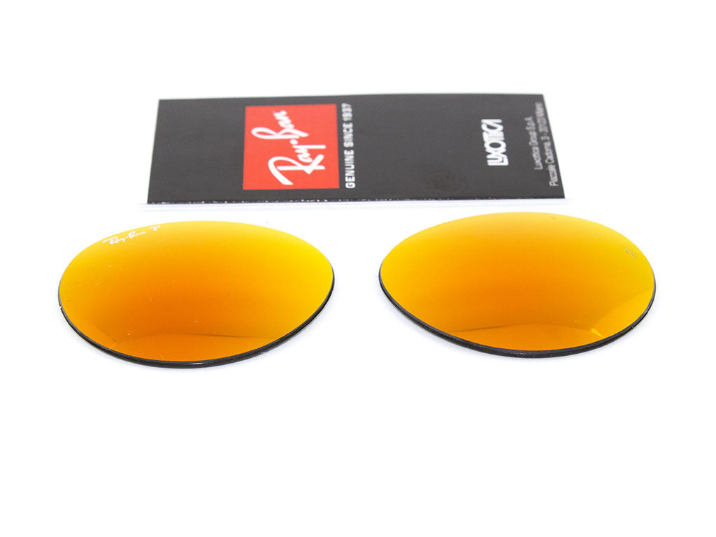 Coppia di Lenti di ricambio Ray-Ban RB3447 ROUND METAL Lenti di ricambio Ray - Ban Rosso specchiato polarizzato 8056039486485 3