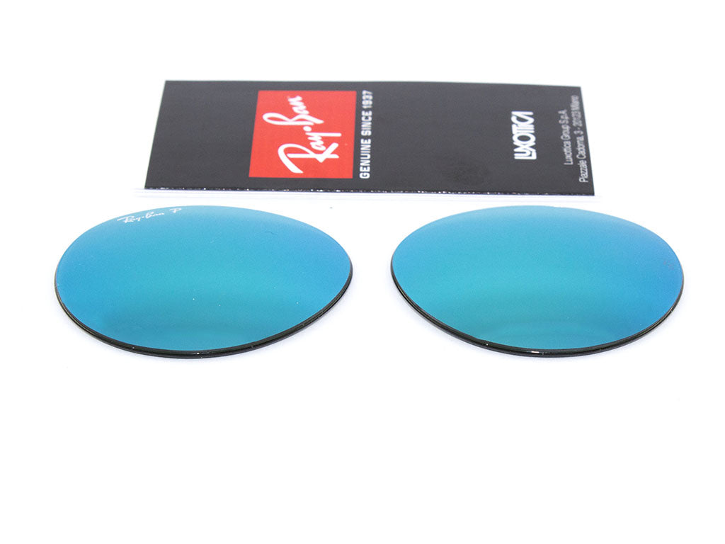 Coppia di Lenti di ricambio Ray-Ban RB3447 ROUND METAL Lenti di ricambio Ray - Ban Verde a specchio polarizzato 8056039486515 18