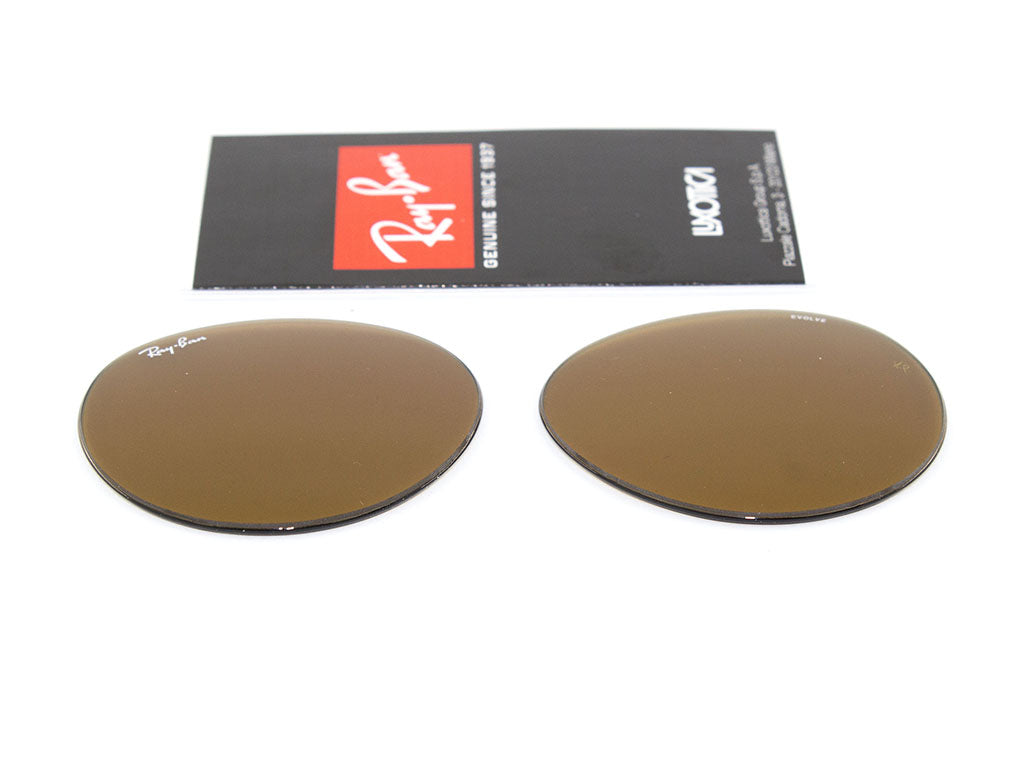 Coppia di Lenti di ricambio Ray-Ban RB3447 ROUND METAL Lenti di ricambio Ray - Ban Marrone fotocromatico 8056039486539 16