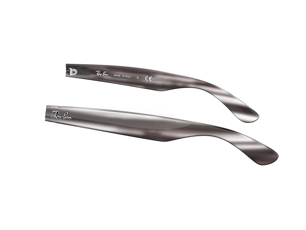 Aste di ricambio Ray-Ban RB2132 New wayfarer Aste di ricambio Ray - Ban 6430B1 striato grigio 000036049011 5