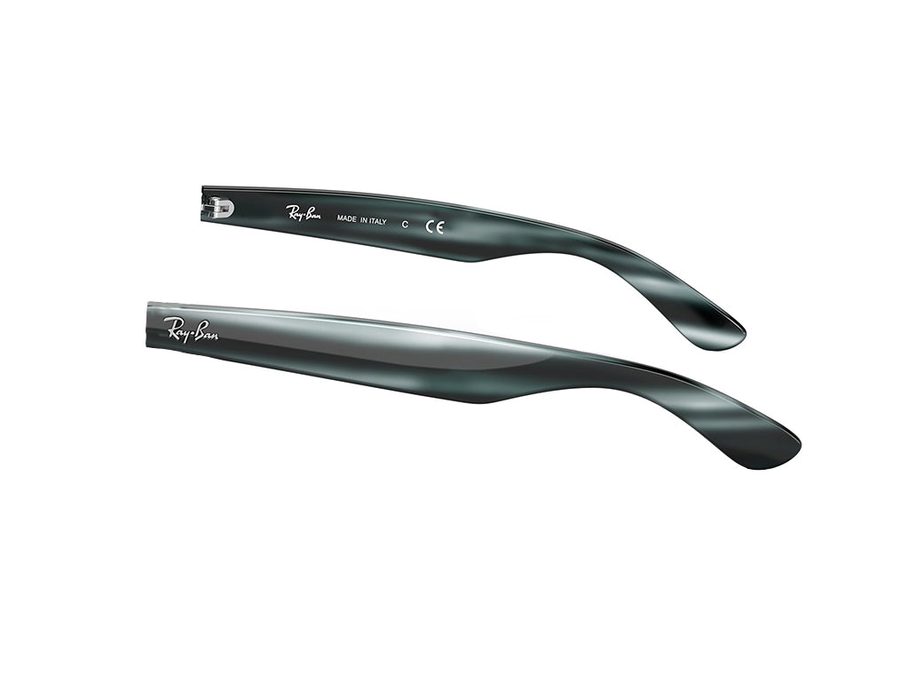 Aste di ricambio Ray-Ban RB2132 New wayfarer Aste di ricambio Ray - Ban 6432R5 striato blu 000036050017 6