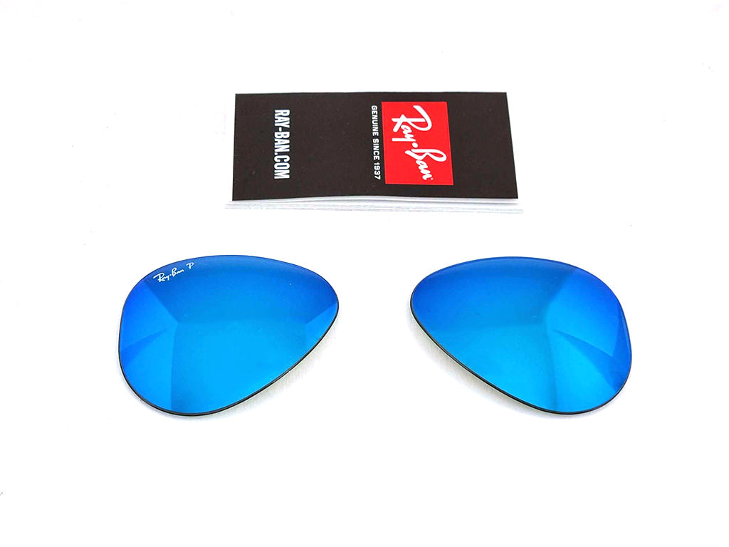 Coppia di Lenti di ricambio Ray-Ban RB3025 AVIATOR Lenti di ricambio Ray - Ban Blu a specchio polarizzato 000026360003 24