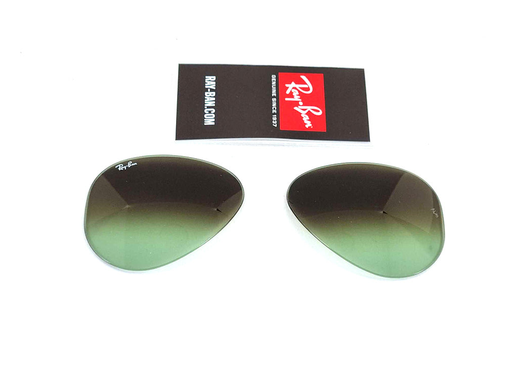 Coppia di Lenti di ricambio Ray-Ban RB3025 AVIATOR Lenti di ricambio Ray - Ban Verde sfumato marrone 8056039486638 25