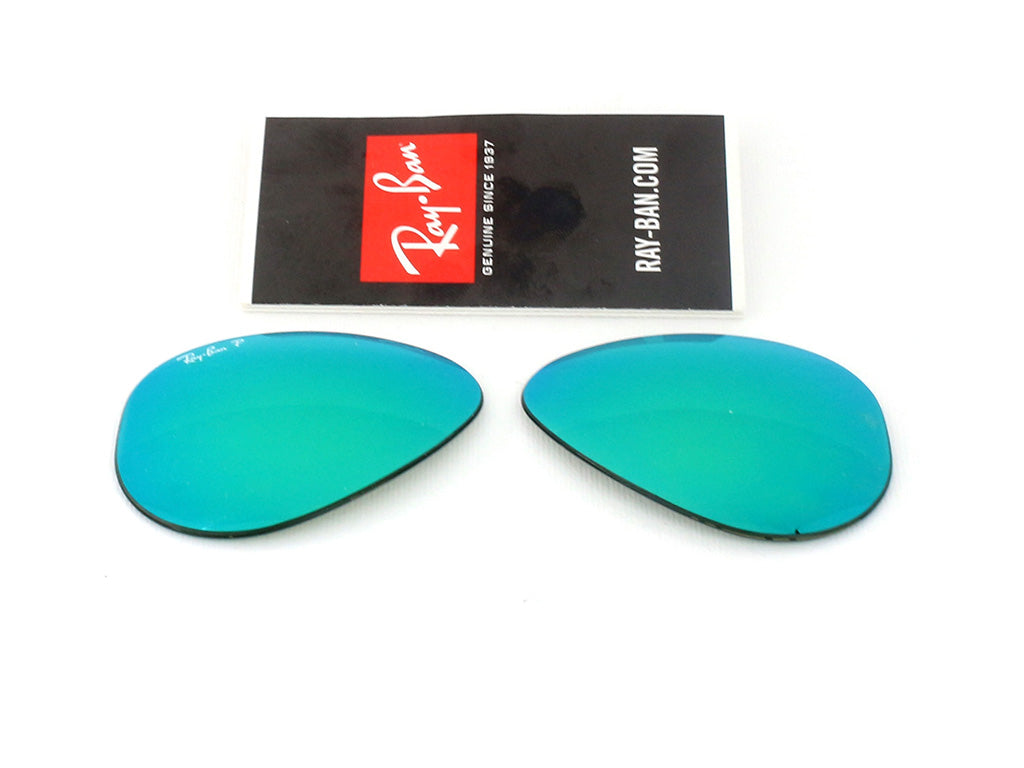 Coppia di Lenti di ricambio Ray-Ban RB3025 AVIATOR Lenti di ricambio Ray - Ban Verde specchiato polarizzato 8056039488434 18